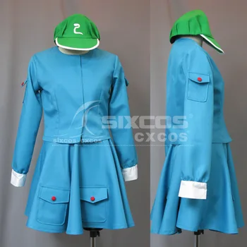 Spēle Touhou Projekta Kawashiro Nitori Cosplay Kostīms, Zils Vienotu Uzvalks Sieviešu Karnevāla Puse Lomu Spēlē Apģērba Custom-Nekādas 0