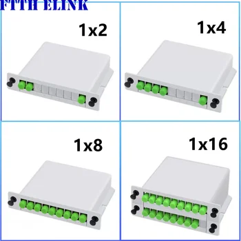 5gab FCAPC sadalītāja SM LGX kaste 1*2 1*4 GEPON FTTH FC APC 1*8 1*16 singlemode PLC optiskās šķiedras savienotāju Kasetes Telekomunikāciju GPON 0