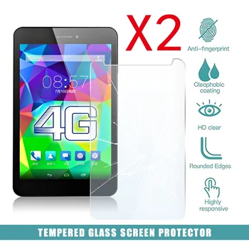 2gab Tablete Rūdīta Stikla Ekrāna Aizsargs Vāks Cube Runāt T7 4G Anti-Ekrāna Lūzumu Planšetdators Rūdīts Filmu 0