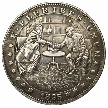 Klaiņot Niķeļa 1895-O ASV Morgan Dolāru MONĒTAS KOPIJU Galvaskausa Monētas Tipa 39