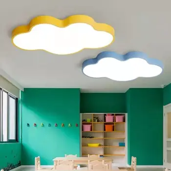 Bērnu istabas mākonis griestu lampa makaron krāsu LED griestu lampas guļamistabas lampas