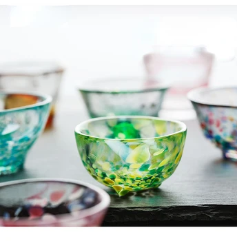 Rokām veidotas Stikla Mazo Vīna Glāzes Krāsains Vīna Komplekti Dēļ Tases Janpanese Stila Ūdens Pudeles, stikla Trauki Dzeršanai