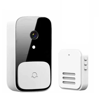 Bezvadu Smart Durvju Kameru,Mājās, Drošības Durvis, Durvju zvans-Attālinātā Video Wifi Uzlādējams HD Nakts Redzamības,USB Uzlāde 0