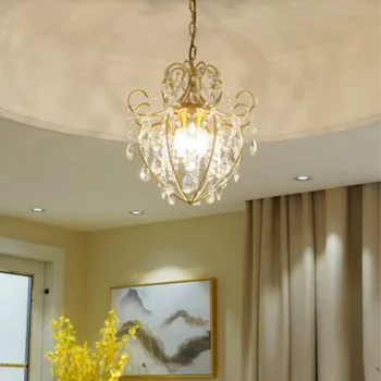 Eiropas lustra, lai dzīvojamā istaba kristāla klasiskās lustras ēdamistaba retro apgaismojuma gaismas YHJ102905