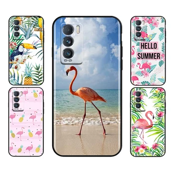 Tropu Rainforest Flamingo Uz Realme 9 9.i 8 8i GT GT2 Neo Neo2 Master Pro C20, C21-C11 C20A C21Y Pro Telefonu Gadījumā Coque 0