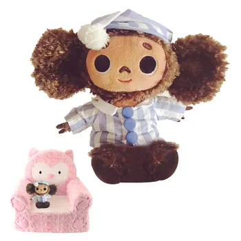 Augstas Kvalitātes Cheburashka Plīša Rotaļlietu, Lielas Acis Un Lec Ar Drēbēm Lelle Krievijas Anime Bērnu Mazulis Miega Nomierinātu Lelle, Rotaļlietas Bērniem