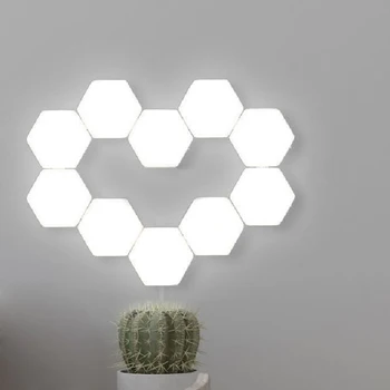 10pcs/set skārienjutīgo Moduļu Gaismas Magnētisko Radošo LED Nakts Gaisma Jaunums Skrūvēm Gaismas Apdares Lampu DIY Paneļa Lampas 0