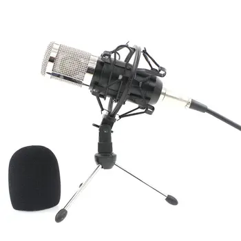 BM800 Mikrofon Kondensatora Mikrofons Profesionālās Audio Ierakstu Studija Mikrofona Radio Braodcasting Dziedāšanas BM 800 0