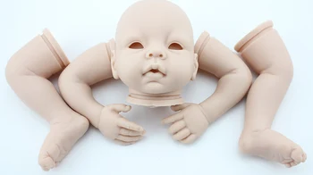 silikona atdzimis bērnu lelles vinila diy spilgti baby lelle DK-12 DIY piederumi Bērnu rotaļlietas, lai bērns meitenes karstā pārdošanas Bonecas