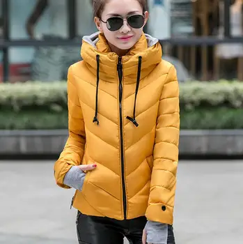 Sieviešu kokvilnas-polsterēta jaka ziemas vidēja ilgi uz leju, kokvilnas plus lieluma jakas sieviešu slim dāmas jakas un mēteļi 0