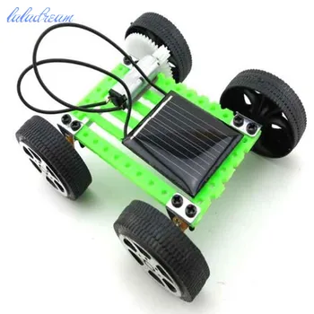 Mini Saules Enerģijas Rotaļlietas Automašīnas Modelis Aksesuāri Diy Auto Izglītības Rotaļlietas, Samontēti Modelis Zinātnes un Tehnoloģiju Mazie Ražošanas 0