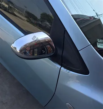 priekš Mazda 2 Mazda2 M2, auto piederumi ABS Chrome Atpakaļskata spoguļa Apdare /Atpakaļskata spoguļa vāciņš Melns Auto stils 0