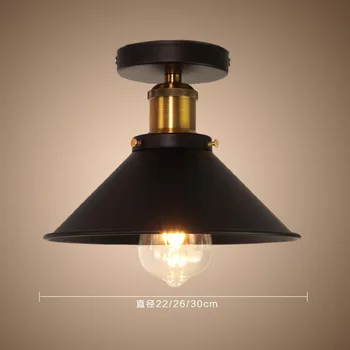LED Rūpniecības Griestu Lampa Vintage Lustra Retro Bēniņu Interjera Apgaismojums Amerikāņu Valstī Restorānu Guļamistaba Gaismas WJ926