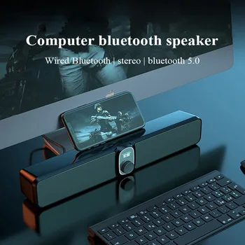 Mājas Kinozāles TV Datoru Soundbar Spēle Mūzika Super Subwoofer Bezvadu Bluetooth Skaļruni Kolonnu ar Mobilo Tālruni Stāvēt SoundBox 0