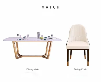pusdienu galda un krēsla kombinācijā sadzīves mazo Ziemeļvalstu ēdamgalds Mūsdienu minimālisma luksusa pusdienu galds taisnstūra
